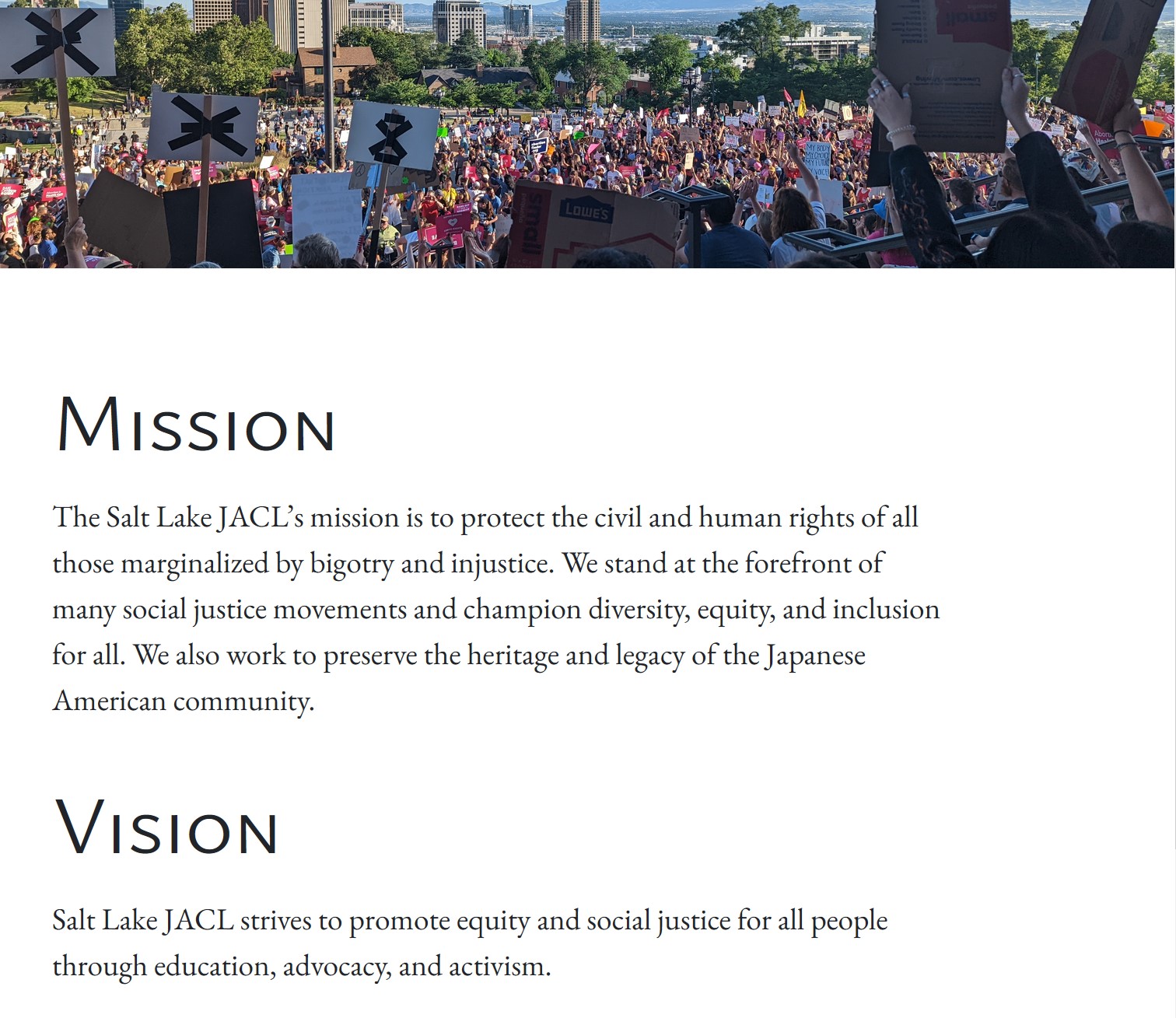 This is the mission and vision page